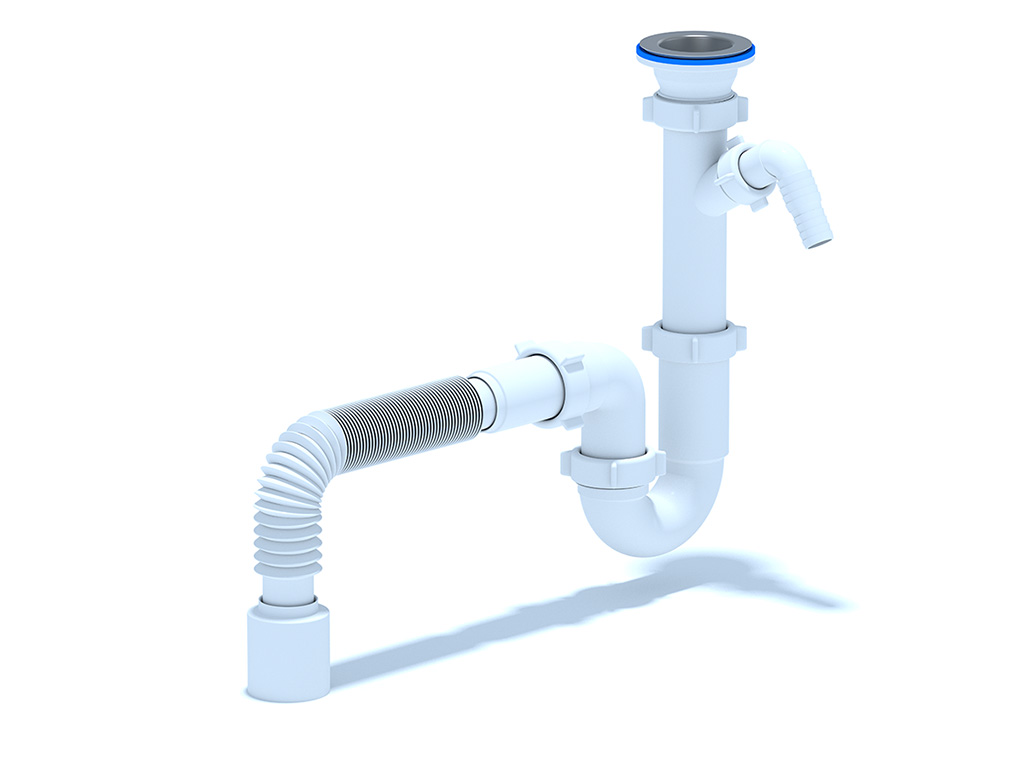 Сифон Ани 1 1/2"*40 прямоточный с отв ст.м. с г/т 40х50, ANI PLAST