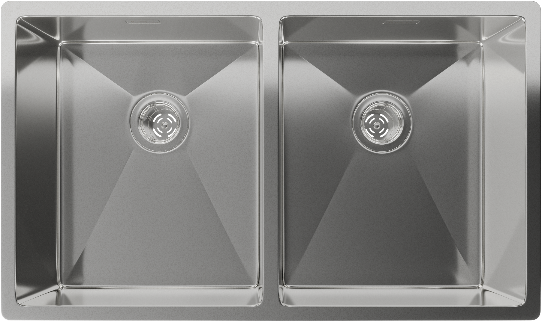 Rivelato Rinox 7444 U2 Мойка нерж.сталь 2 чаши 740*440*200 мм арт.7444 U2