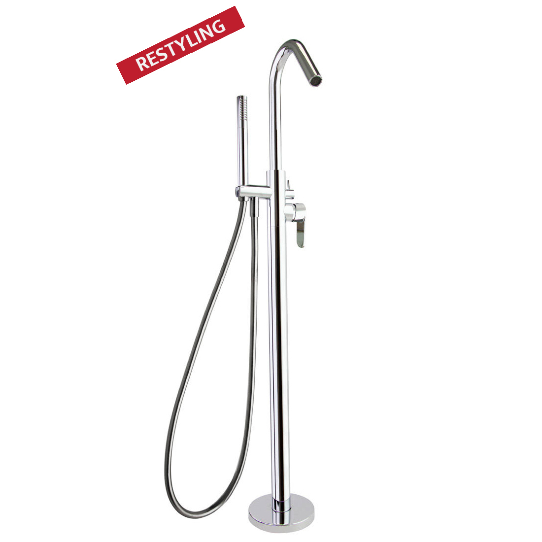 Напольный смеситель для ванны однорычажный с душевым комплектом ALEXIA 368503MO