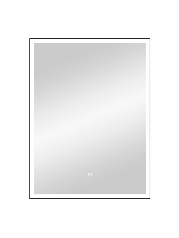 Зеркало Frame Black LED 600х800
