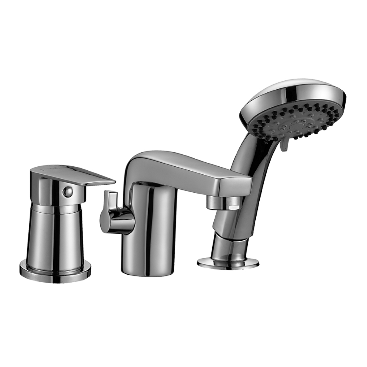 S35 Смеситель для ванны, на борт 3отв. с изливом 129мм, р/ОД, хром, ROS, S35-39