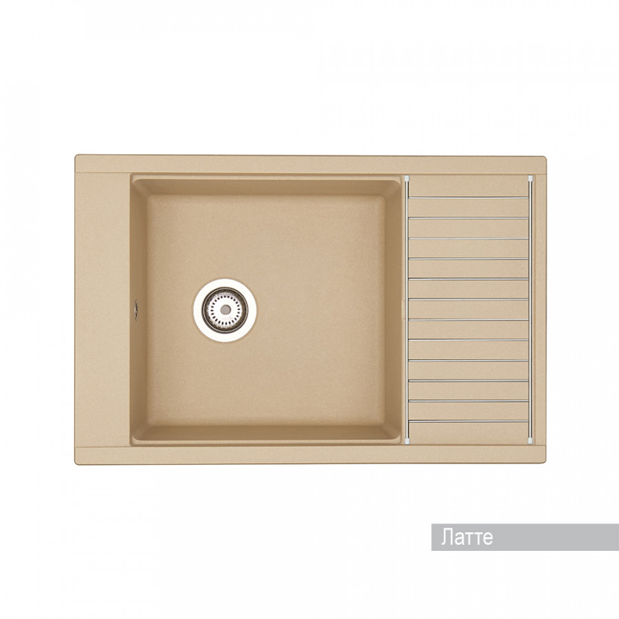 Мойка для кухни Делия 78 787x516x218 мм, прямоуг. с крылом, латте