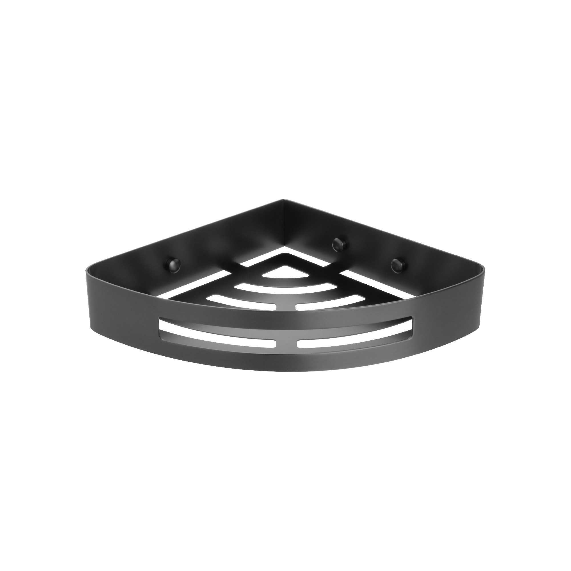 Полка угловая одноэтажная FIXSEN HOTEL графит (FX-31003M)