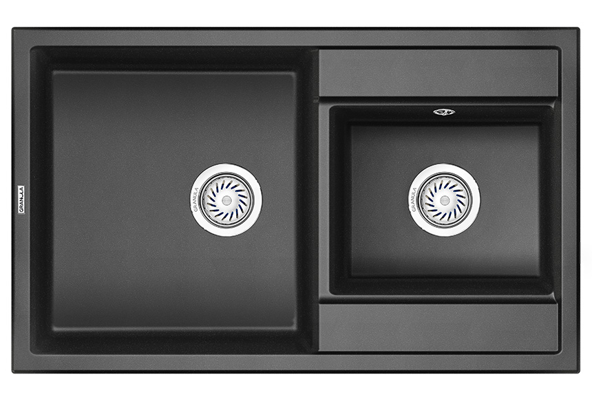 Кухонная мойка GRANULA (8201, ЧЕРНЫЙ)