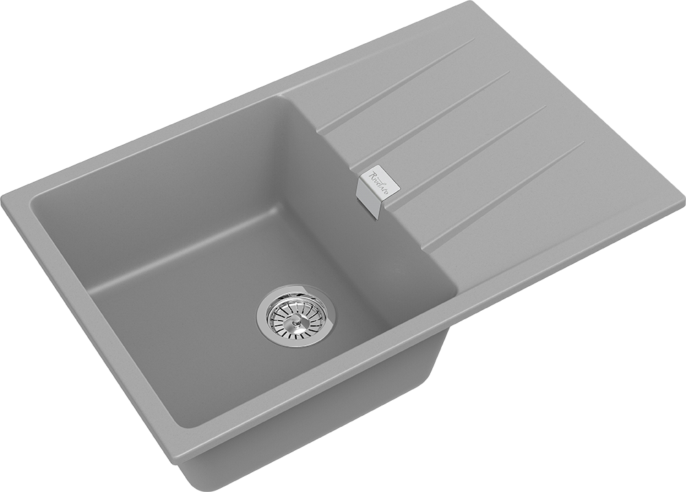 RIVELATO Мойка RAUM 78  1-чаша 780*500мм grigio metallizzato арт.