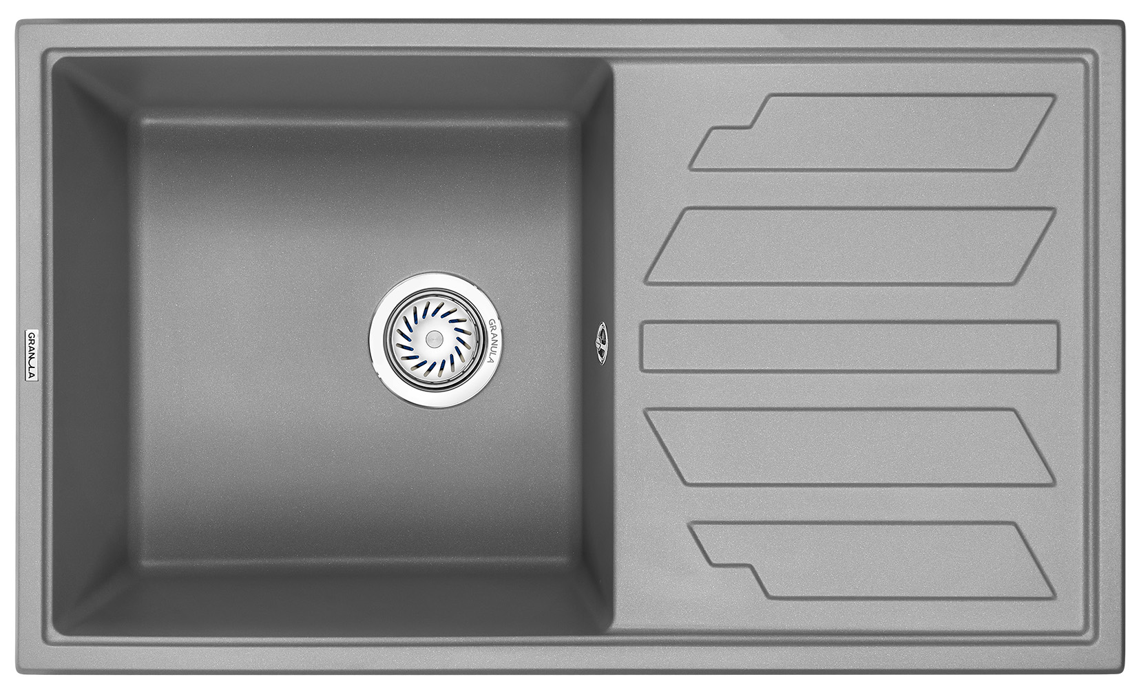 Кухонная мойка GRANULA (8601, АЛЮМИНИУМ)