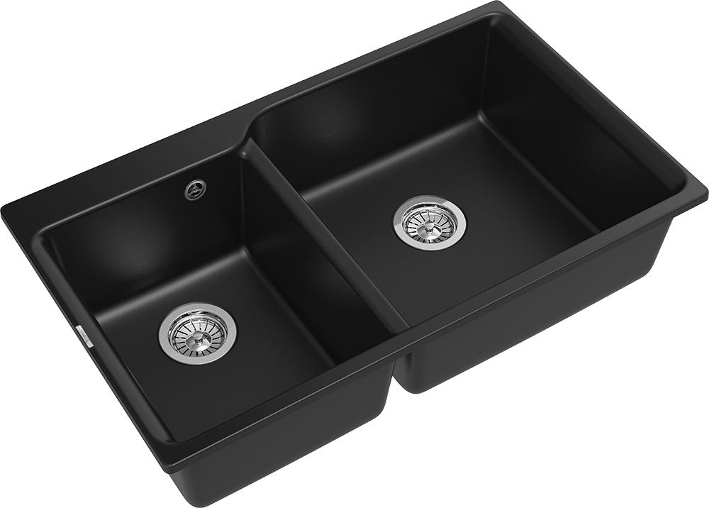 RIVELATO Мойка AXEL 90D  2-чаши 870*520мм antracite арт.