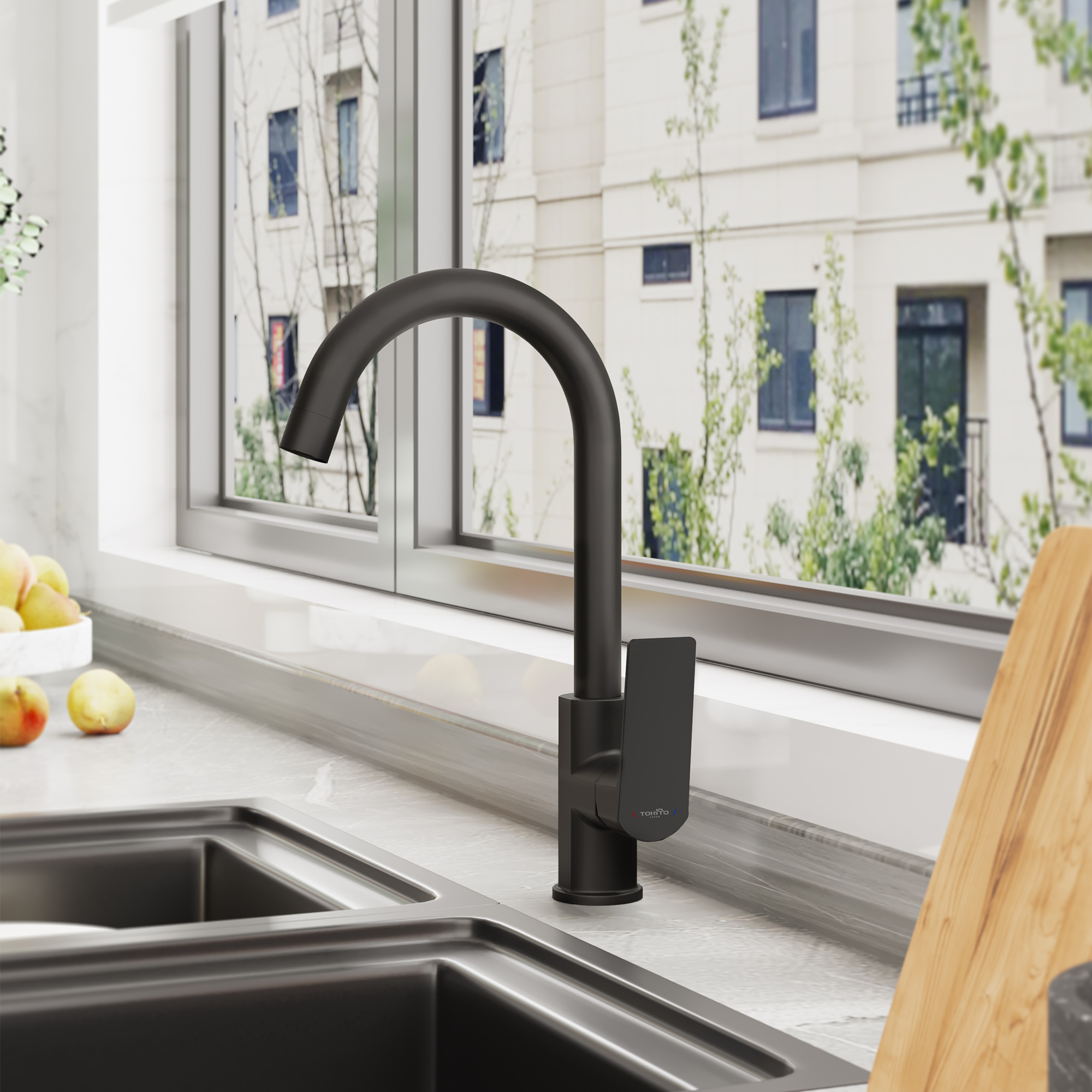 Смеситель для кухни TOKITO AMA черный (TOK-AMA-1013BL)