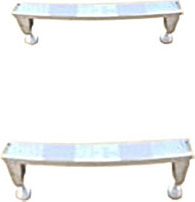 Ножки для стальных ванн LAUFEN PRO (1600, 1700, 1800 мм.) и PALLADIUM (арт. 2961710000001). LAUFEN