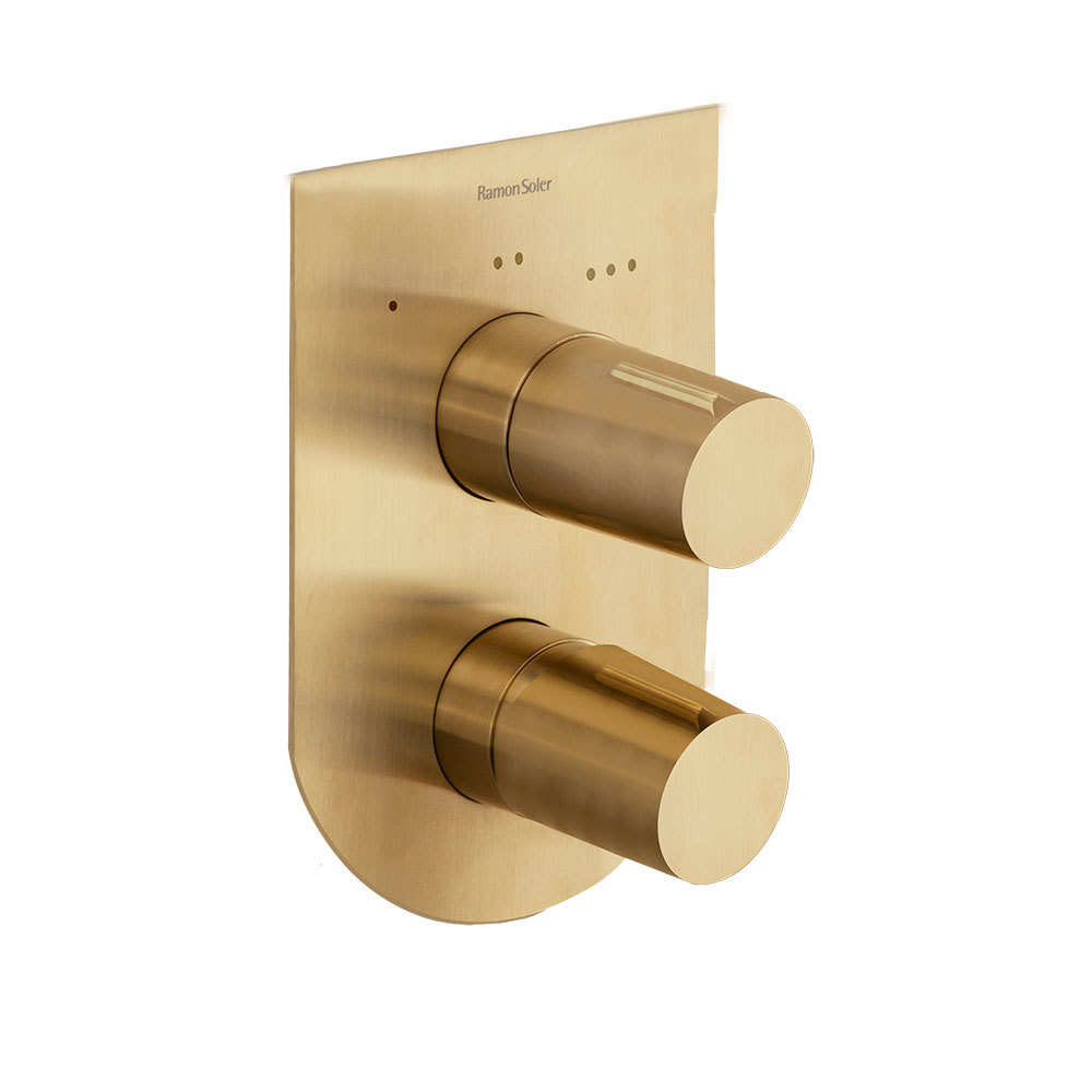 Встраиваемый смеситель для душа TZAR 341503SOC золото брашированное на 3 выхода