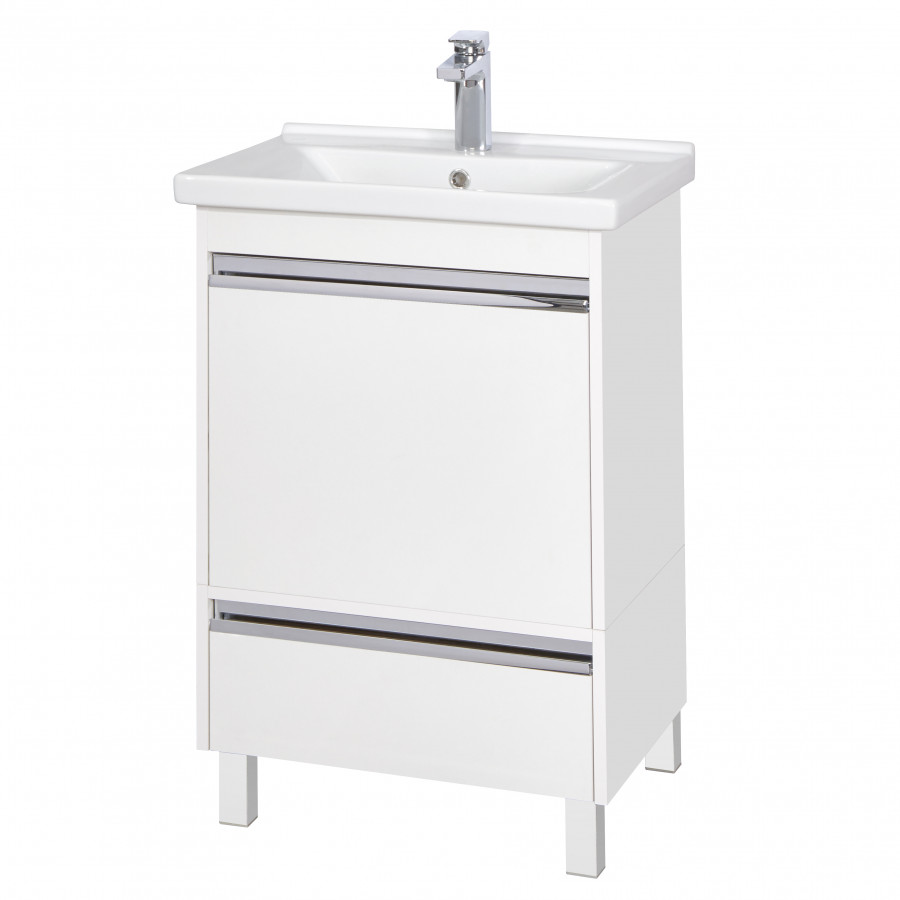 Тумба КАПРИ 60, подвесная, белая (под раковину МИРАНДА 60)