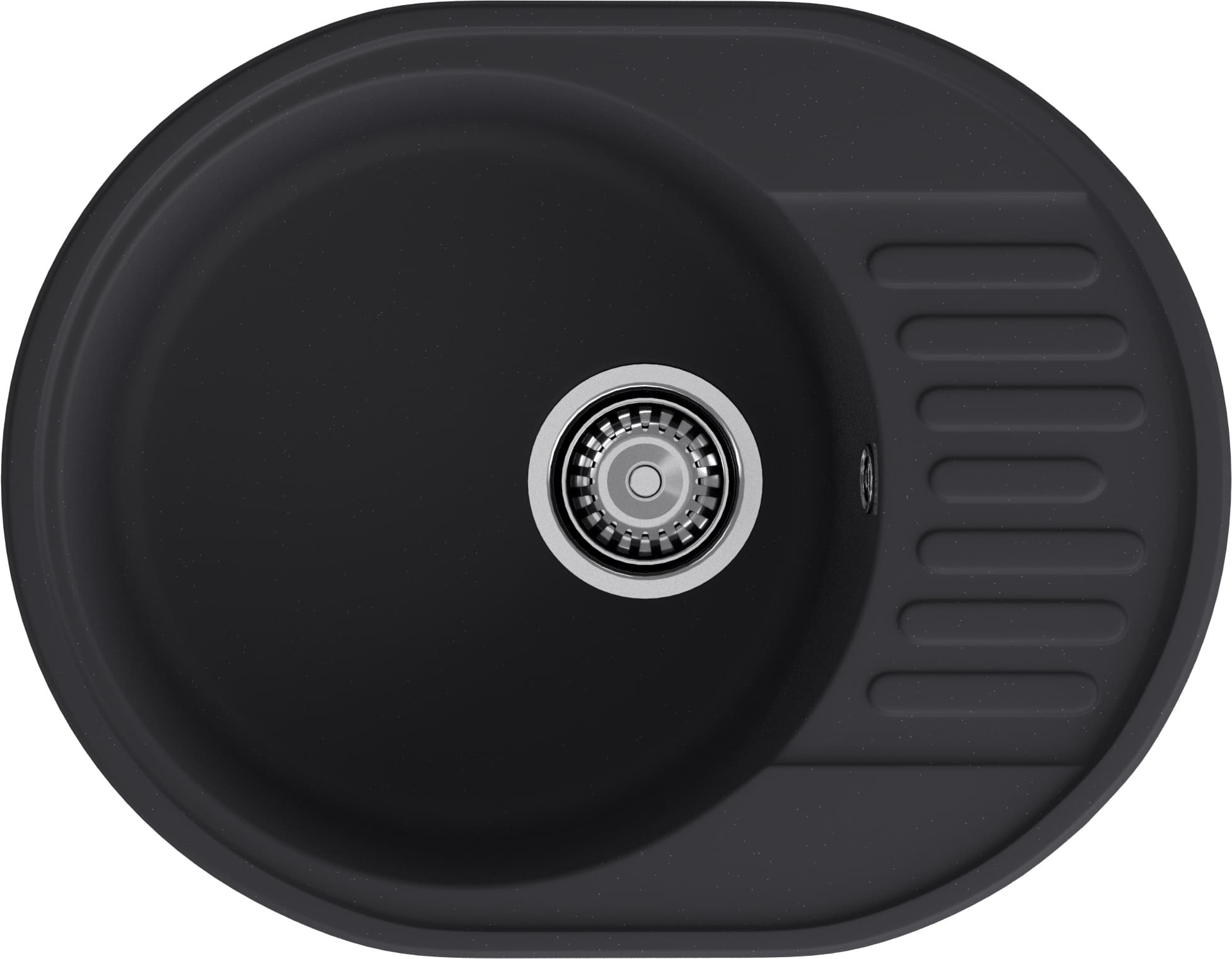 GranFest QUARZ (ECO-58) Мойка чаша+кр 620*480 (черный)