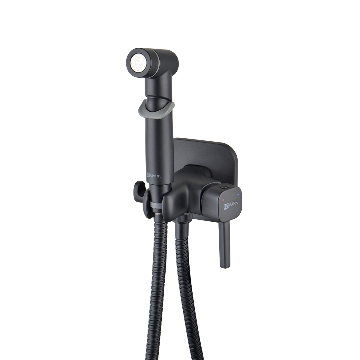 Solo Смеситель для биде, гигиен.душ на стену держ.на теле встраиваемый,, р/ОД, черный, LM, LM7165BL