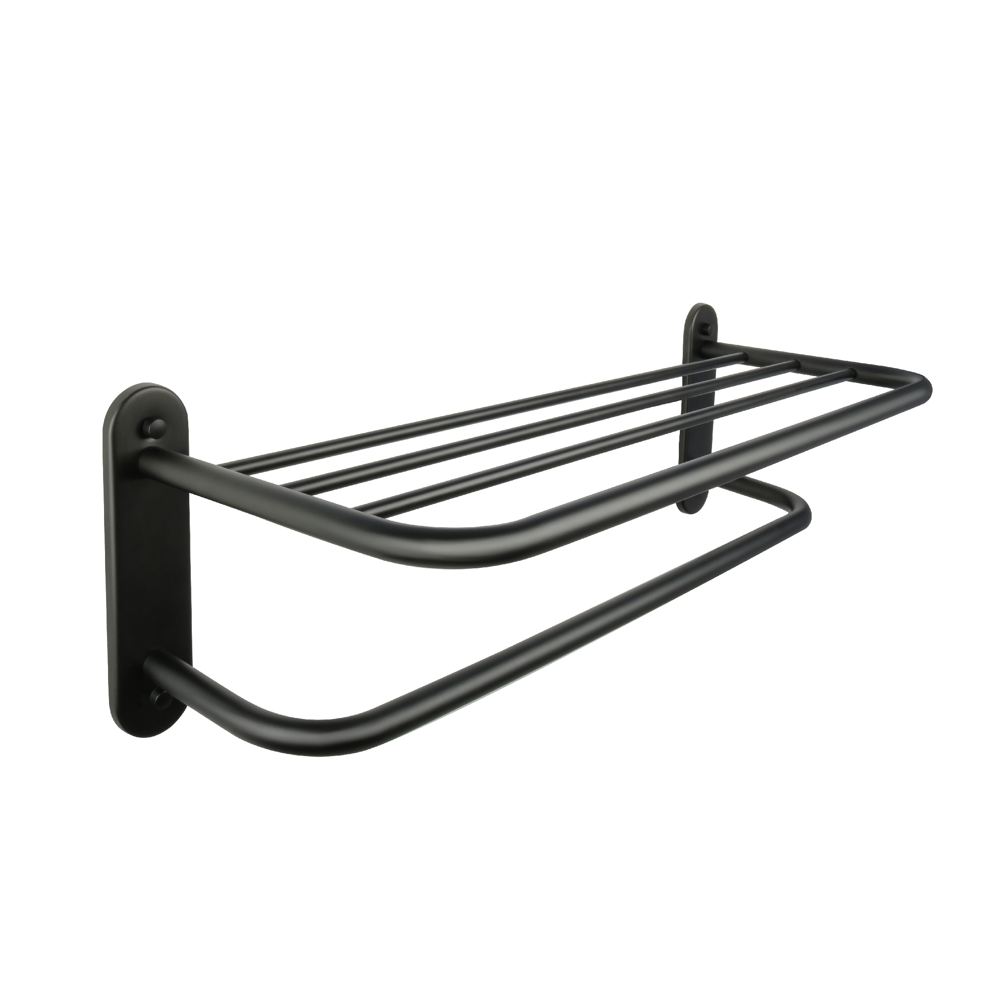 Полка для полотенец черная 66 см (FIXSEN HOTEL (FX-31015В)