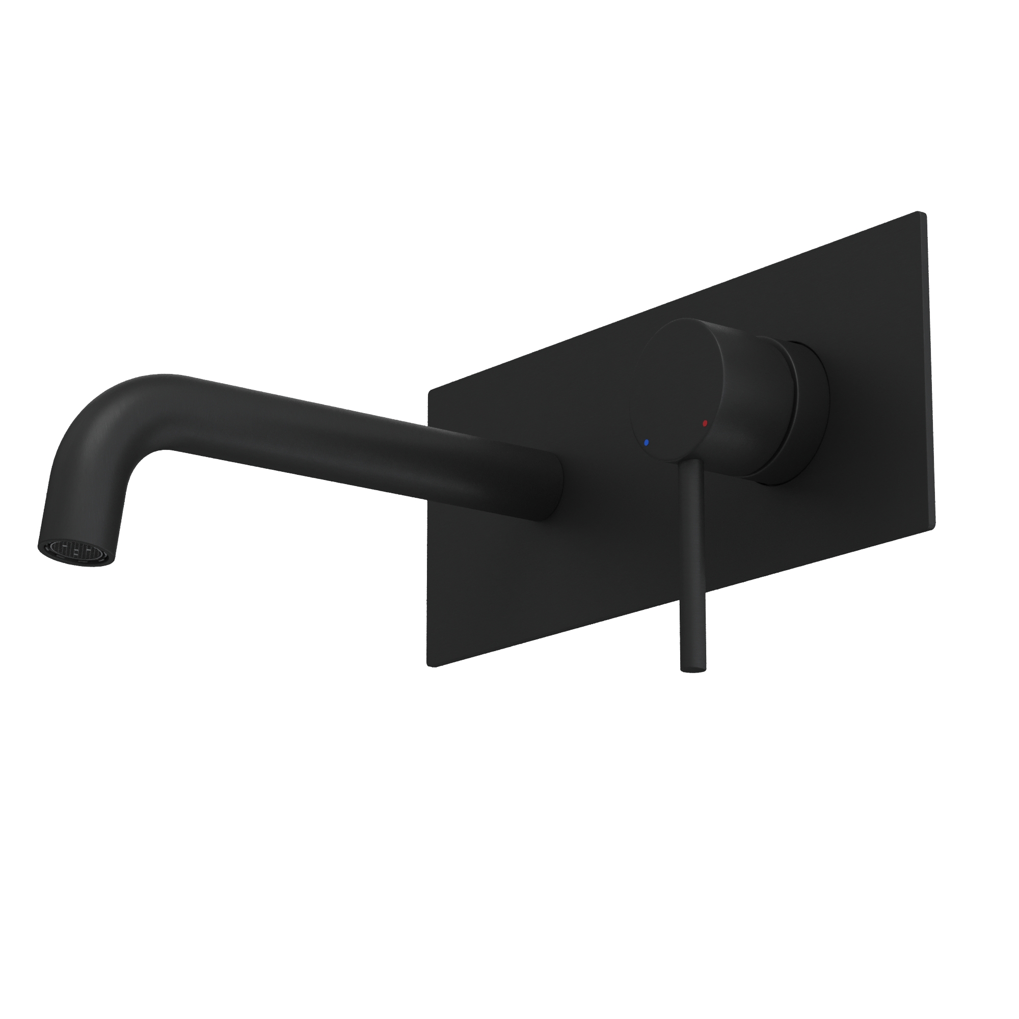Смеситель для раковины VENTAS R скрытого монтажа, совместный, черный матовый, BERGES