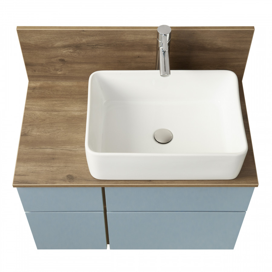 Тумба МИШЕЛЬ 80, дуб рустикальный, фьорд (под раковину ОДРИ 42, MILA 350, ЛОЛА 60)