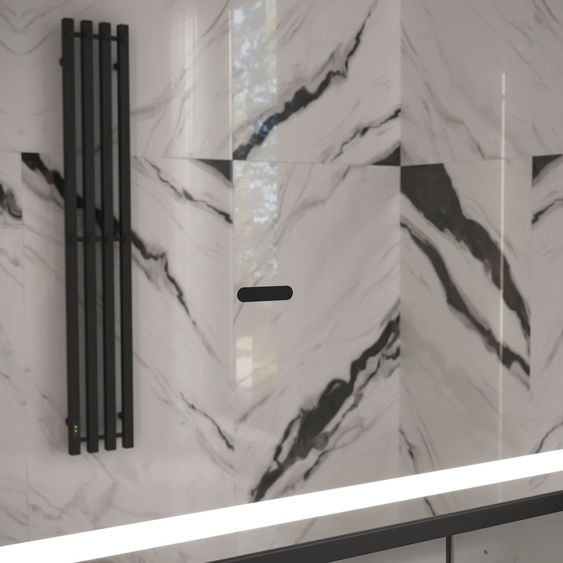 Зеркало с подсветкой EQUIL STOUNE 500х900 мм, черный (zkSTOUNE50-15)