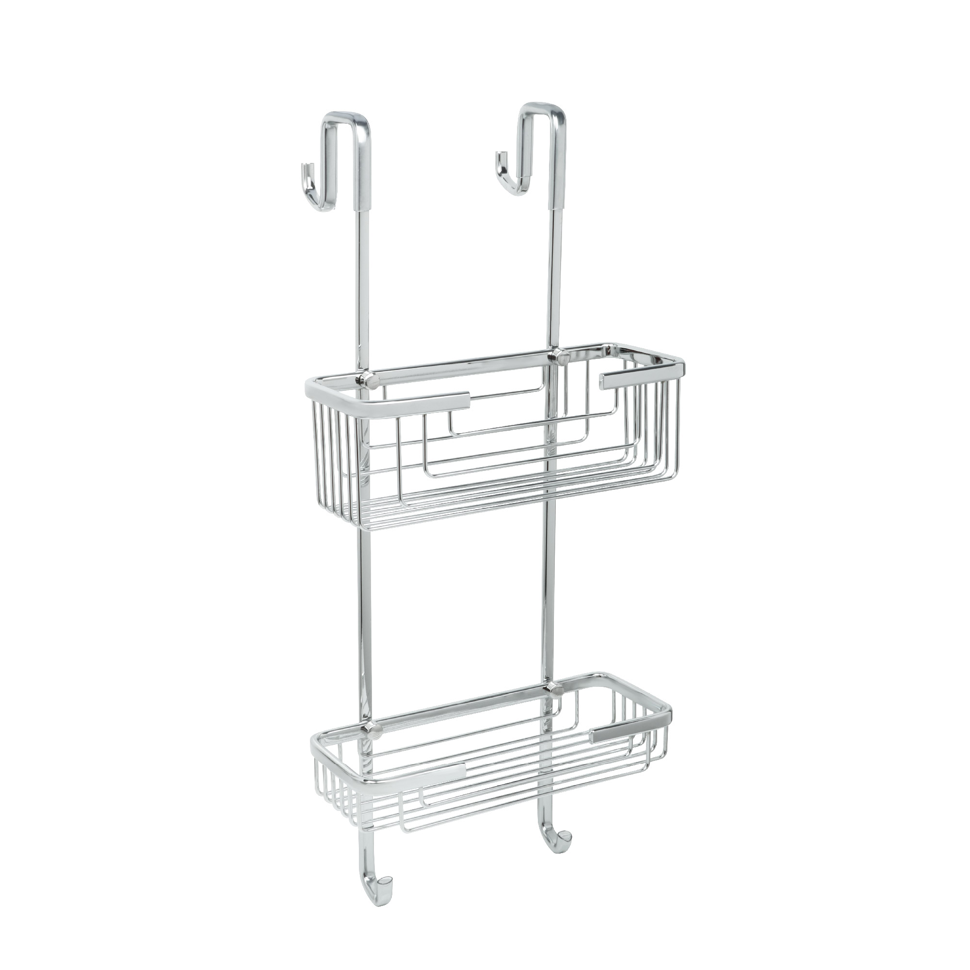 Полка для душевой кабины Fixsen прямая двухэтажная хром латунь FX-854-2