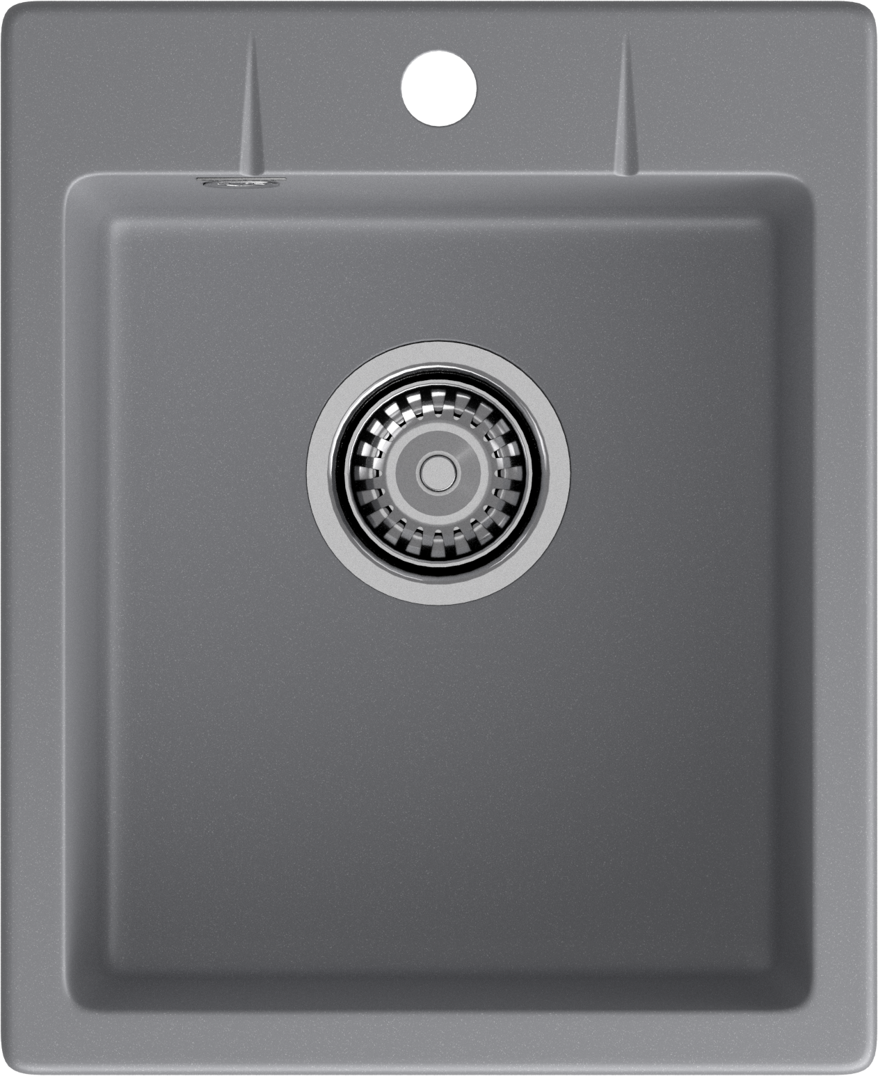 GRANFEST Мойка URBAN 240  1-чаша 400*490мм темно-серый арт.GF-UR-