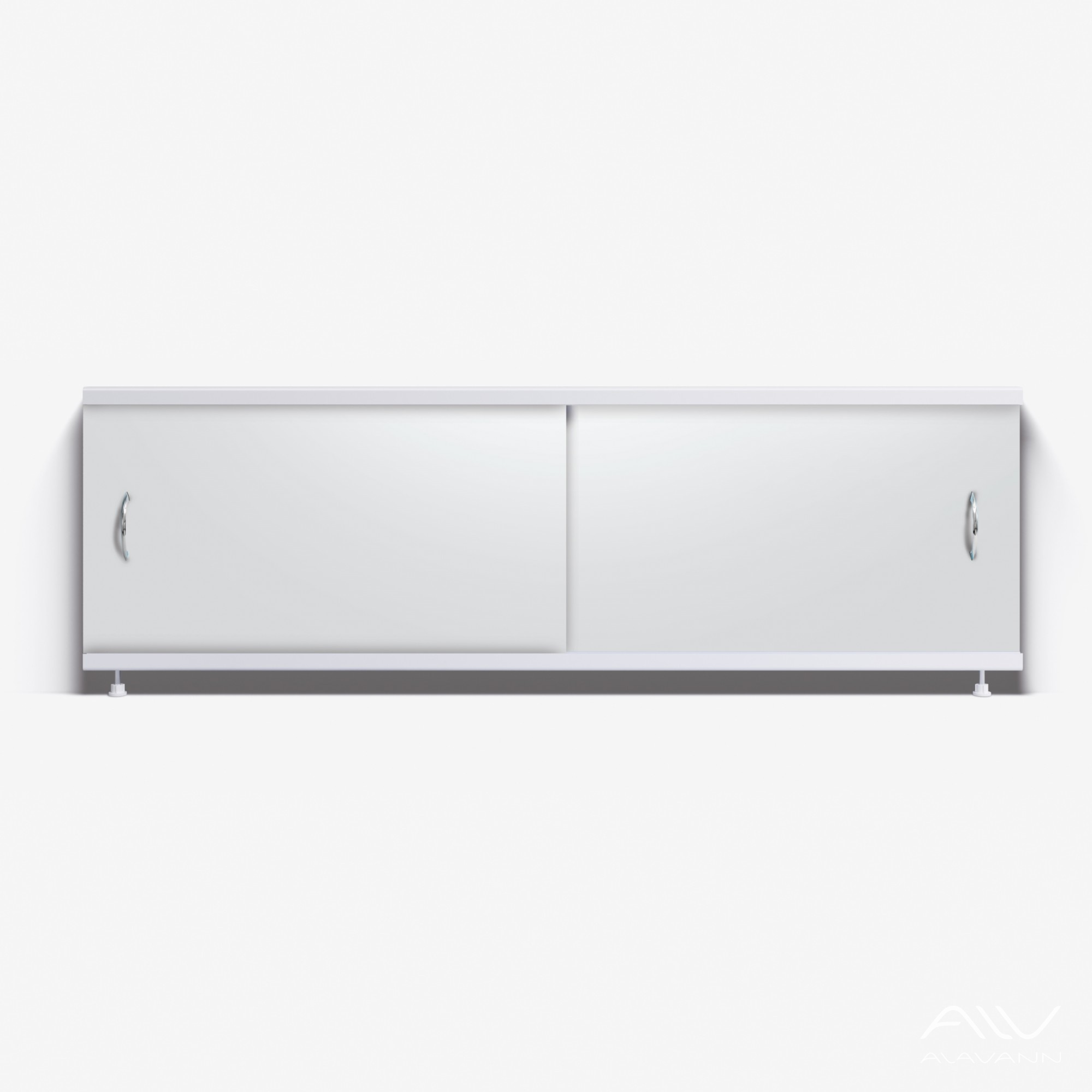 КЛАССИК Экран для ванны 150 см, полистирол, белый, ALAVANN