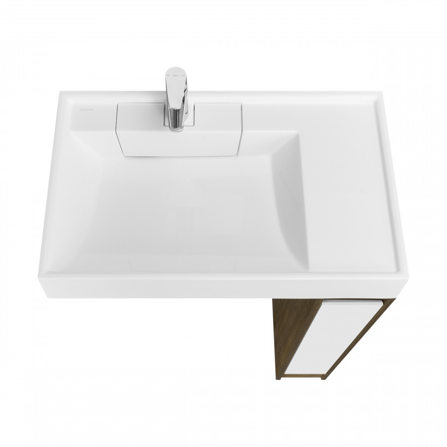 Тумба без фасада ЛОНДРИ 20 (под раковину РЕЙН 80), под с/маш., дуб кантри