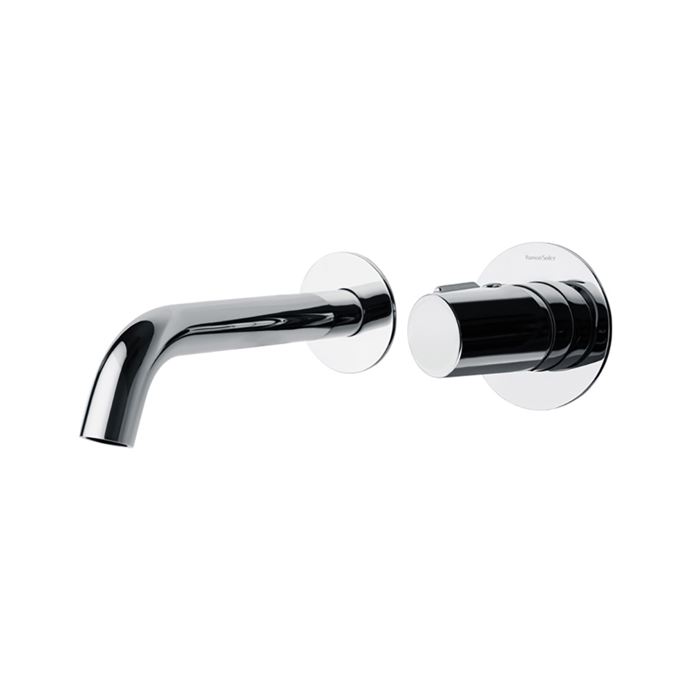 Встраиваемый однорычажный смеситель для раковины на раздельных пластинах 190 мм TZAR 342101