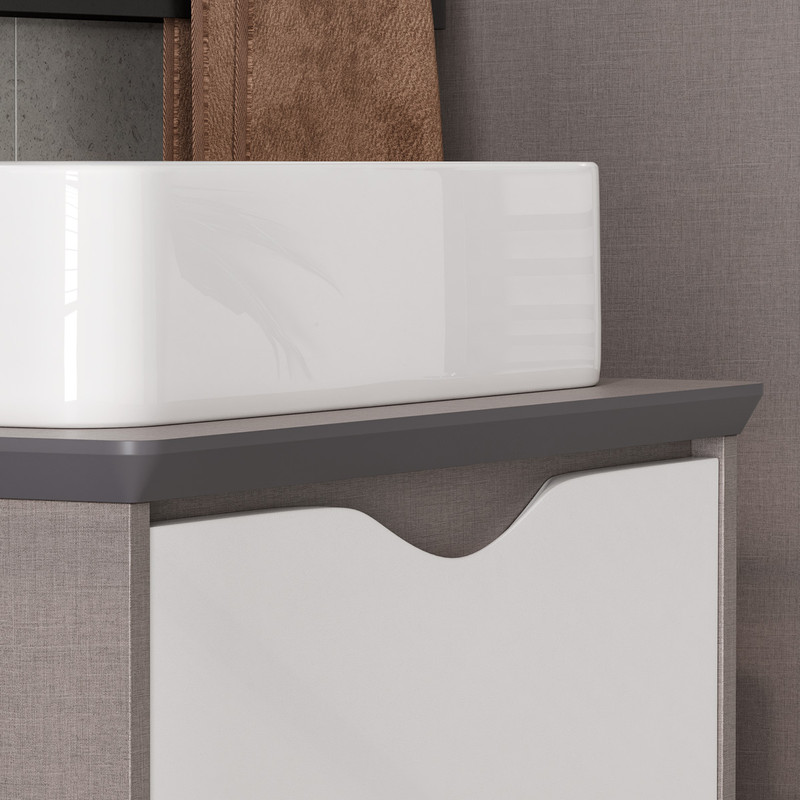 Раковина керамическая 78531, белая, EQUIL