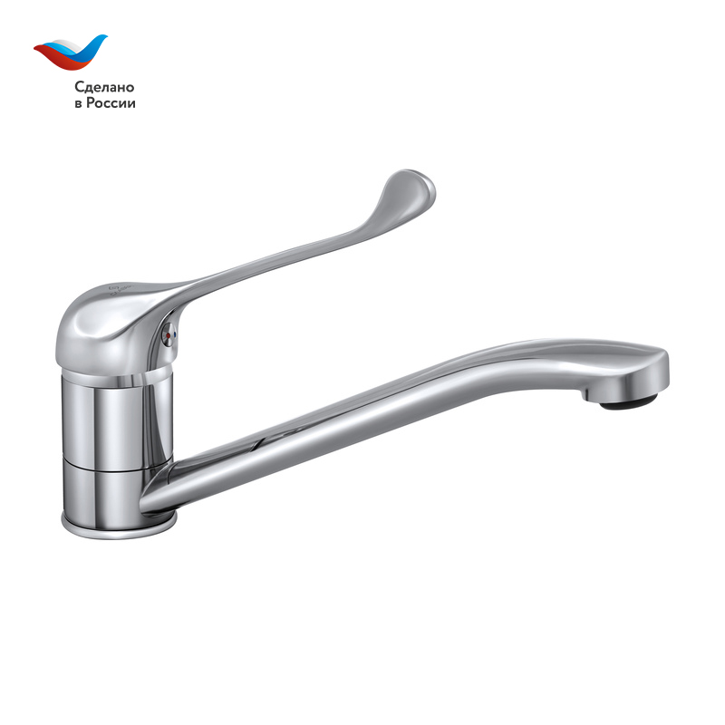 Смеситель для кухни СЛАВЕН Хирург СЛ-ОД-Х21 с локтевым управлением хром