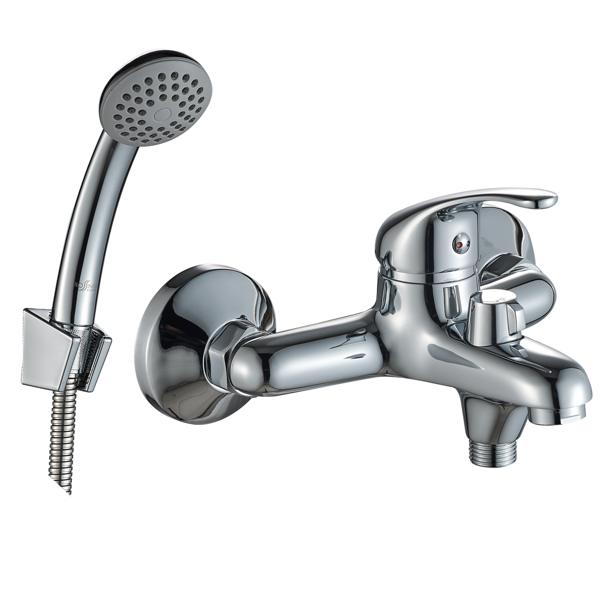 A35 Смеситель для ванны, монолитный излив 145мм, р/ОД, хром, ROS, A35-30