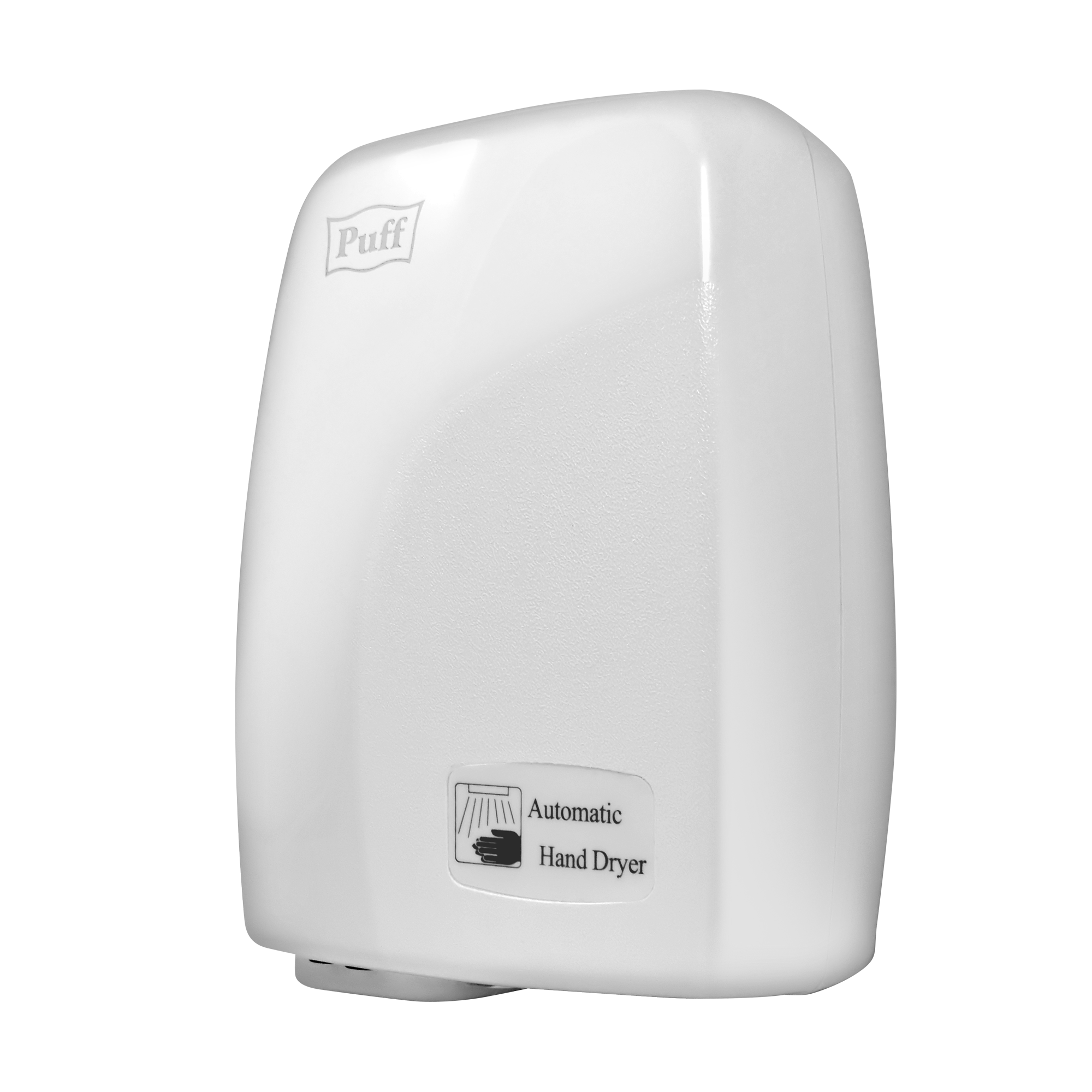 Электросушитель для рук PUFF-120 малошумный, белый 1,2 кВт (1401.334)