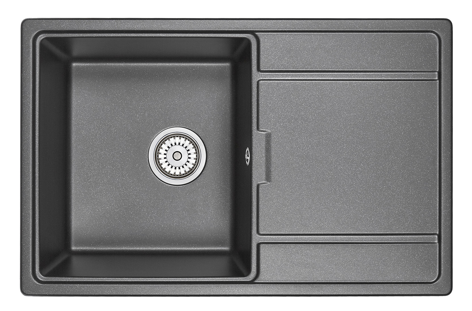 Кухонная мойка GRANULA (7804, ЧЕРНЫЙ)