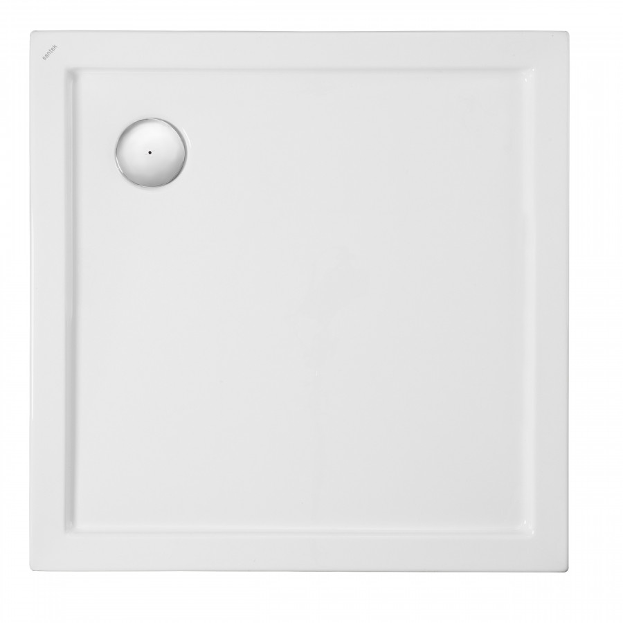 ПАЛЕРМО Поддон акриловый квадрат 80Х80 белый (сифон, регулируемые ножки)