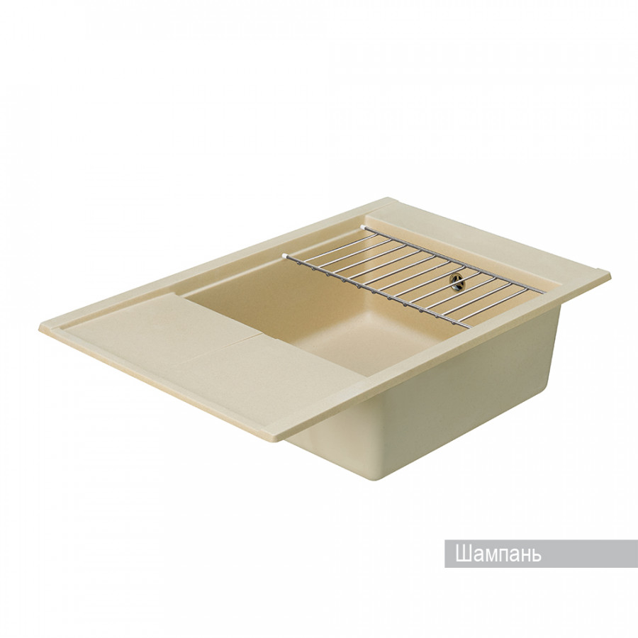 Мойка для кухни Делия 78 787x516x218 мм, прямоуг. с крылом, шампань