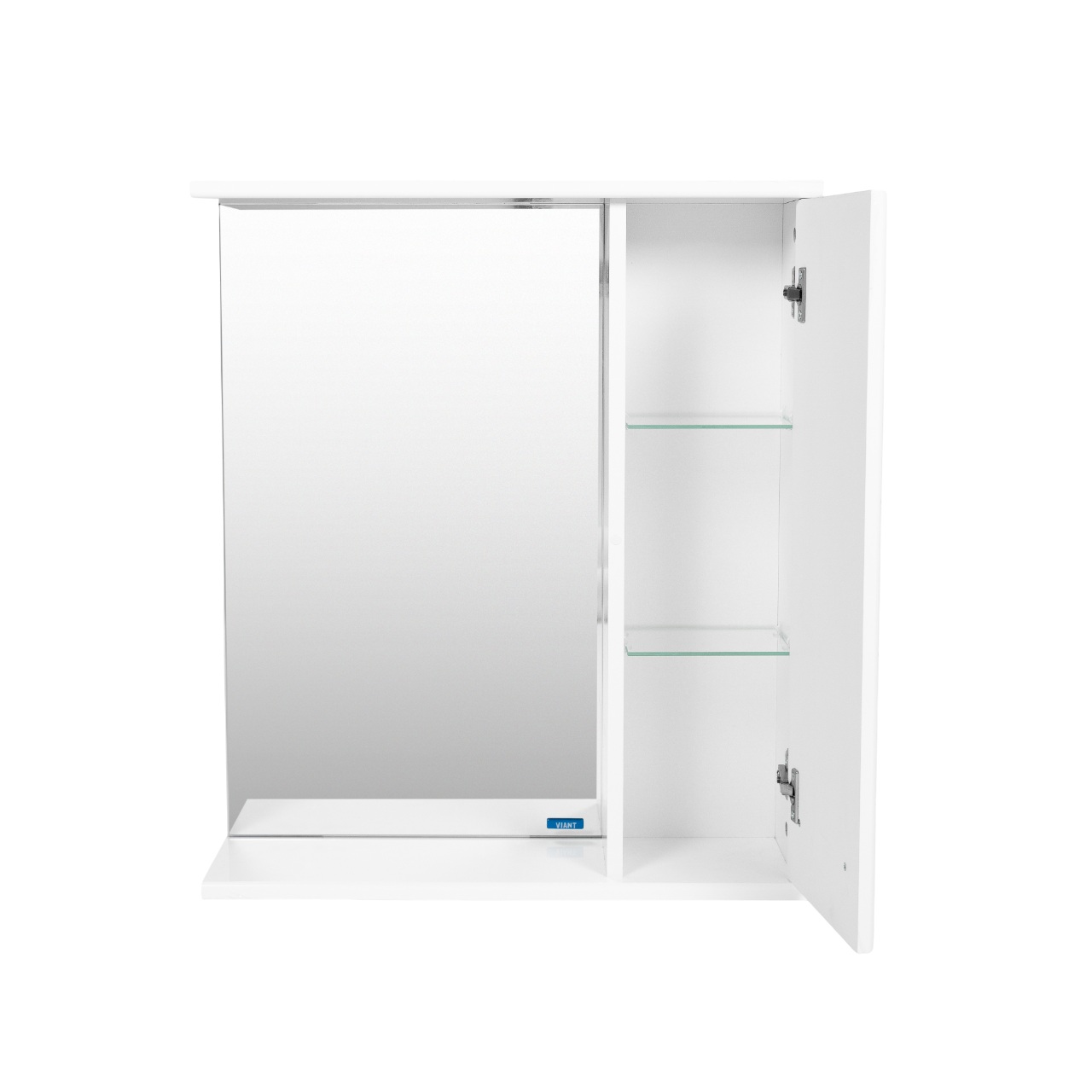 Зеркало со шкафом VIANT ВЕНА 50 подвесное белый (VVEN50-ZSHR)