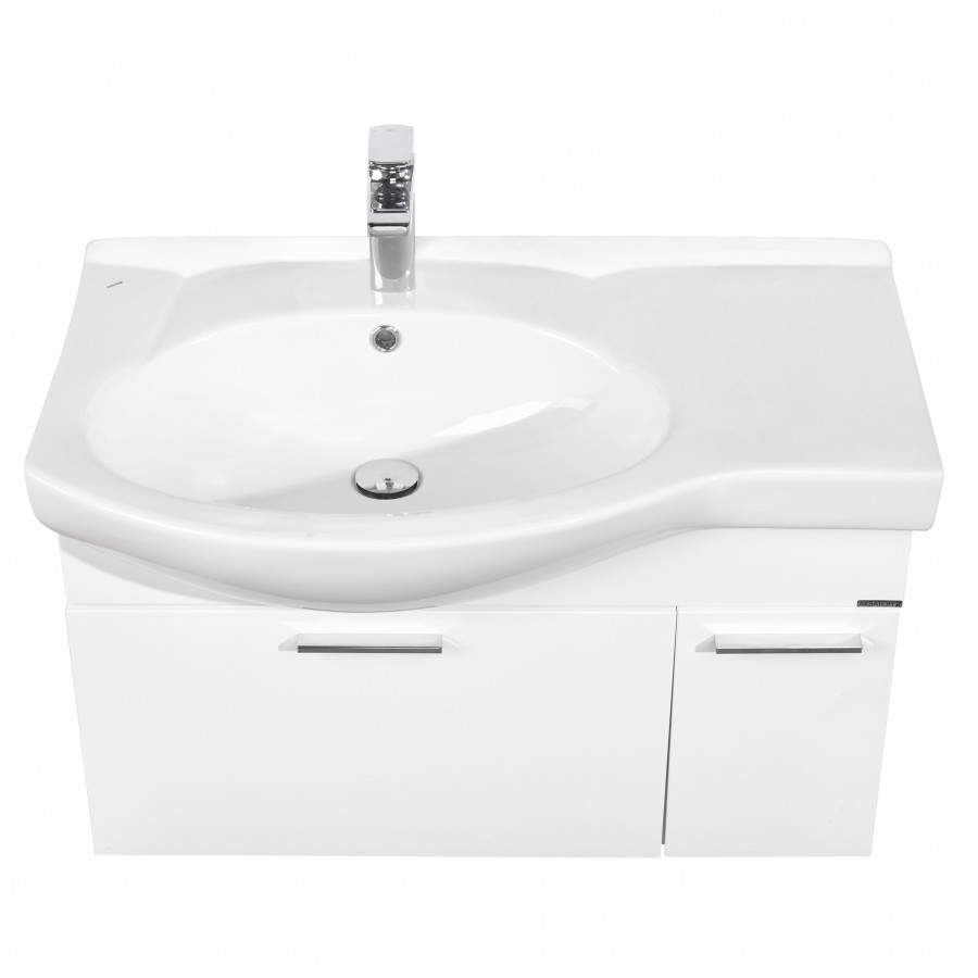 Тумба ИНДИ 80, белая (под раковину КОРАЛЛ 83)