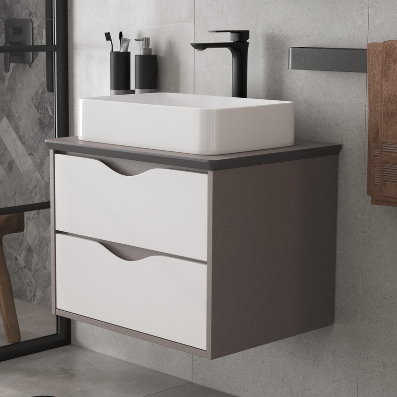 Раковина керамическая 78531, белая, EQUIL