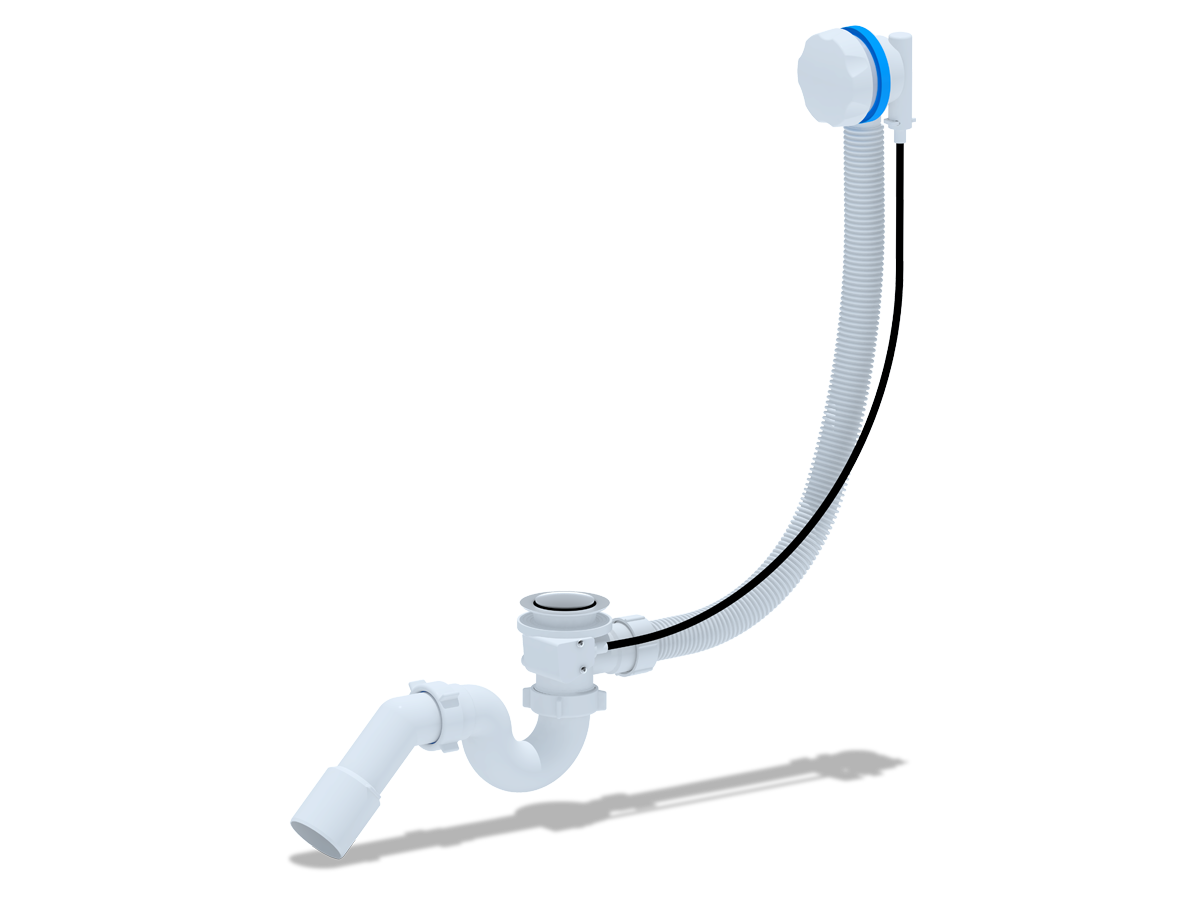 Сифон АНИ11/2*40 д/ванны авт.с перех.тр.45 40*50(520мм), ANI PLAST