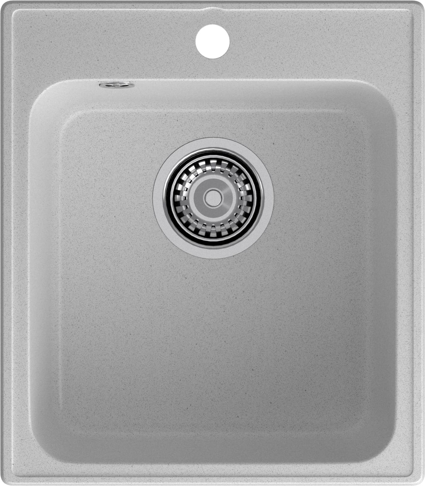 GranFest QUARZ (ECO-17) Мойка  1-чаш. 420*480 (серый)