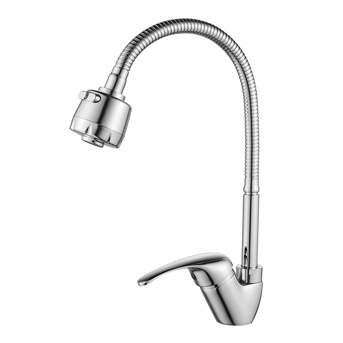 A35 Смеситель для кухни, гиб.излив 166мм, р/ОД, хром, ROS, A35-26