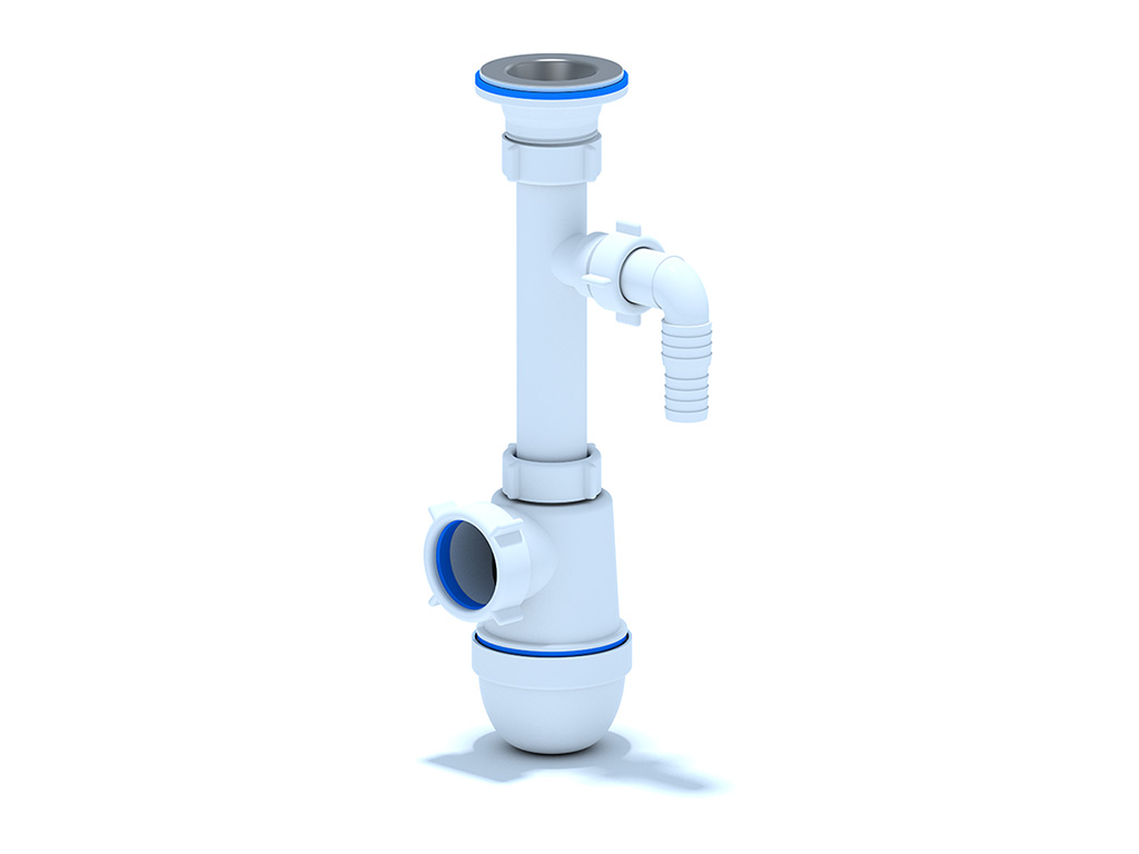 Сифон Ани 1 1/4"* 40с отводом стиральной машины, ANI PLAST