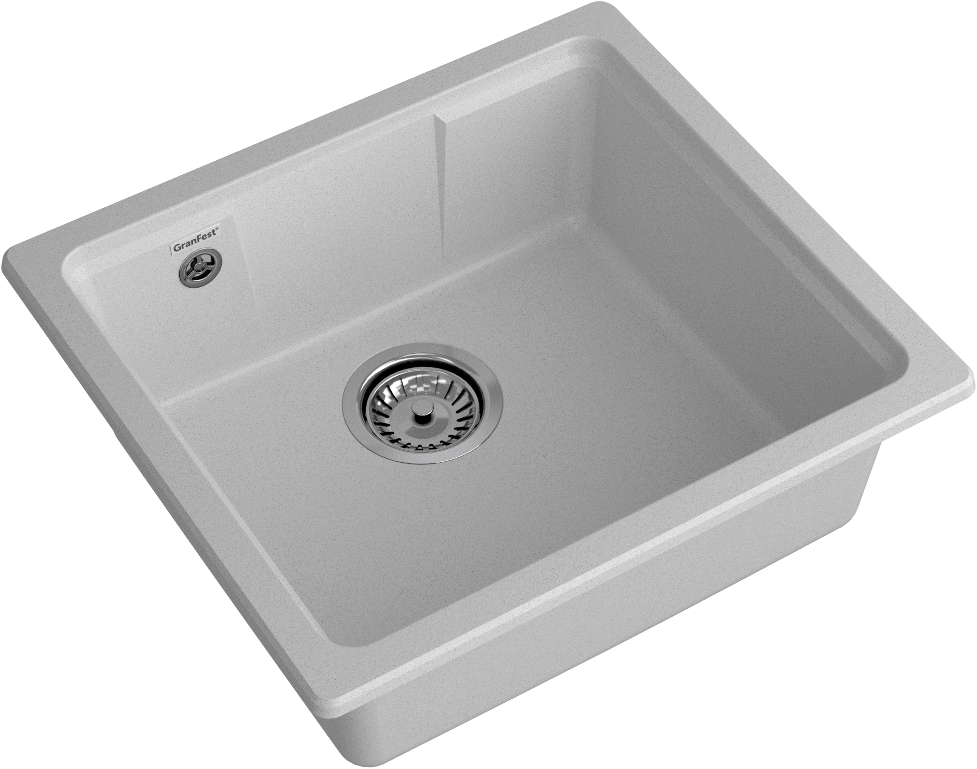 GRANFEST Мойка URBAN 4550  1-чаша 500 х 450 мм серый арт.GF-UR-