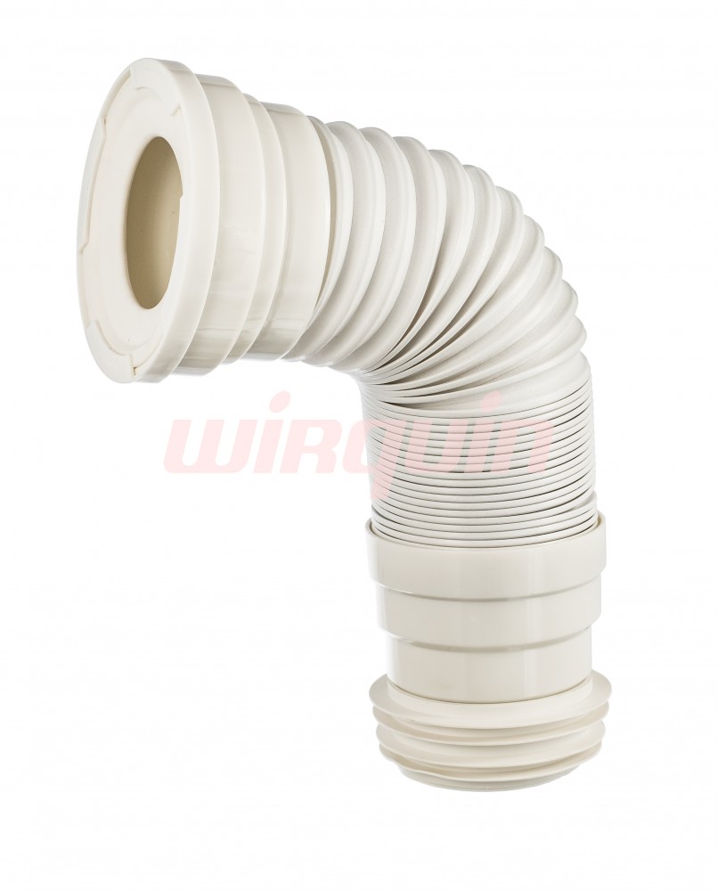 Гофрированная труба D110мм для унитаза max длина 680мм, PUSH-FIT, WIRQUIN