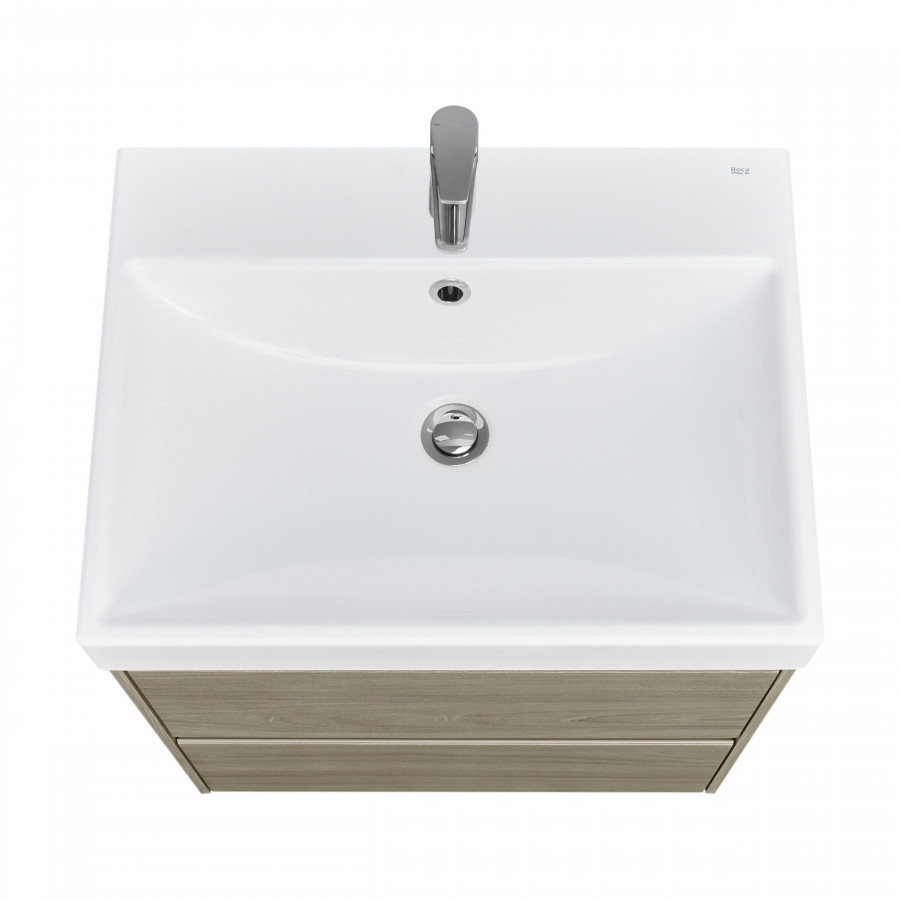 ONA Модуль для раковины 600 мм, 585x450x565 мм, с 2 ящиками, темный вяз, ROCA