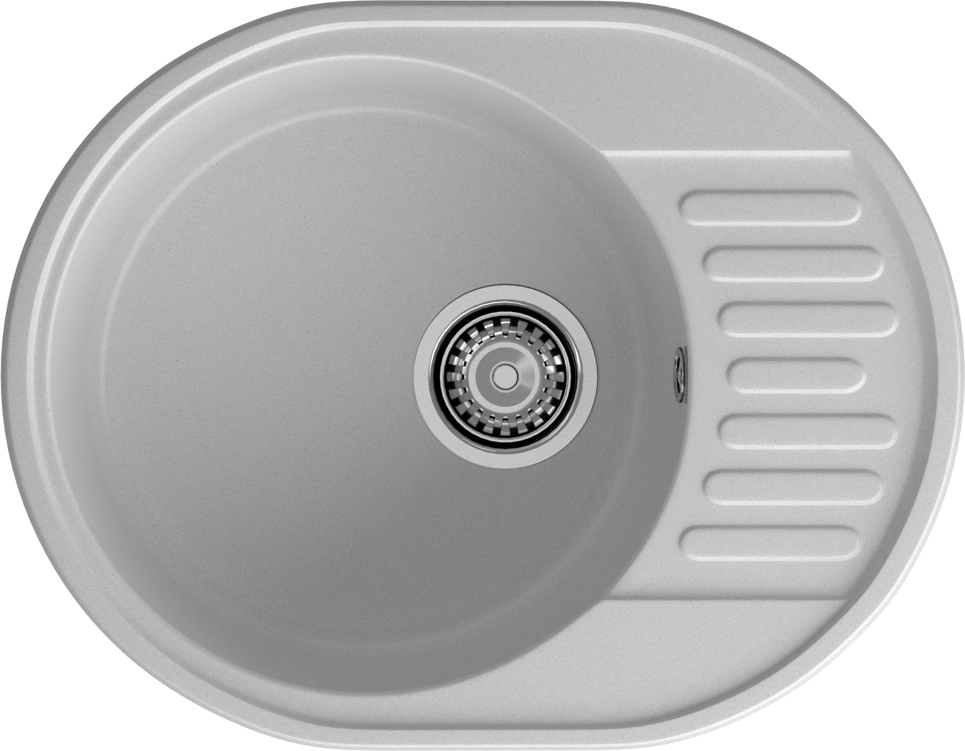 GranFest QUARZ (ECO-58) Мойка чаша+кр 620*480 (серый)