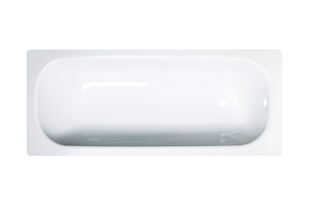 TEVRO Ванна стальная 170х70х40 см. с опорной подставкой, без ранта, белый лотос, ВИЗ