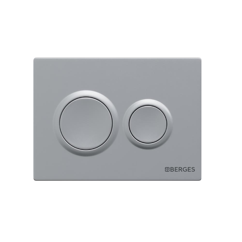 Кнопка  для инсталляции NOVUM O2, хром матовый, BERGES