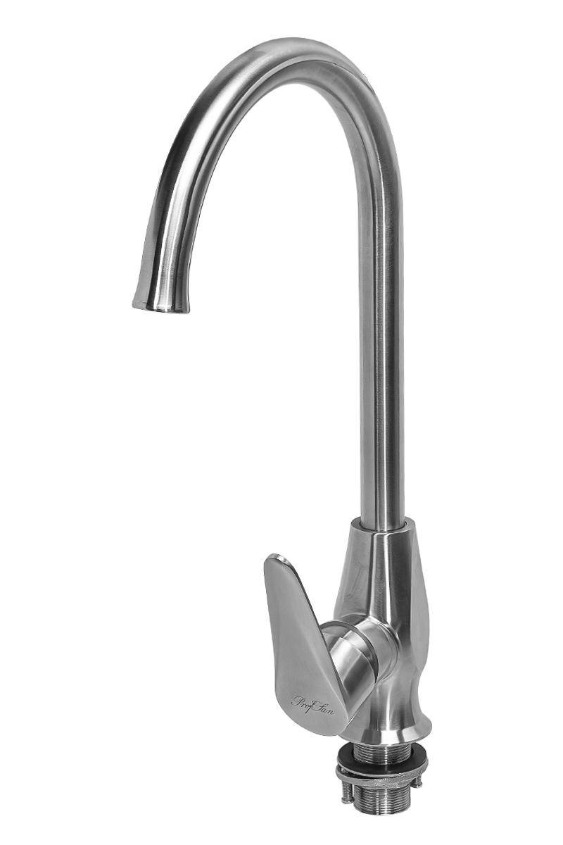 Смеситель для кухни ПРОФСАН ПСМ-300-3 STEEL нержавеющая сталь AISI-304 тип См-МОЦБА