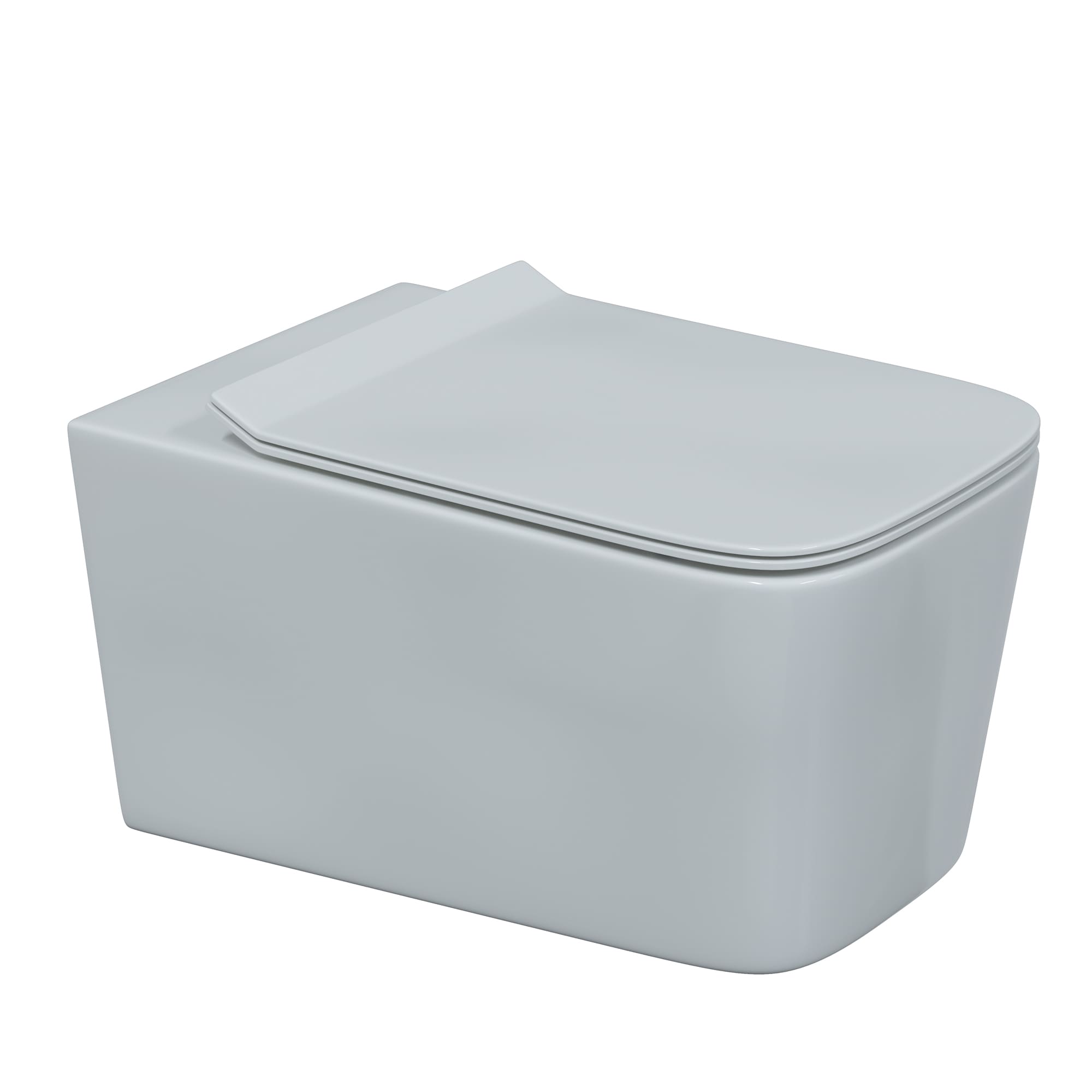 Унитаз подвесной FLOE, сиденье дюропласт Floe Slim SO, микролифт, быстросъем, белый, BERGES