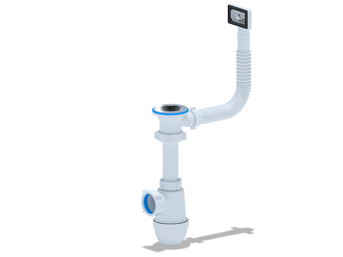 Сифон Ани 1 1/2"* 40с перел. мойки, ANI PLAST