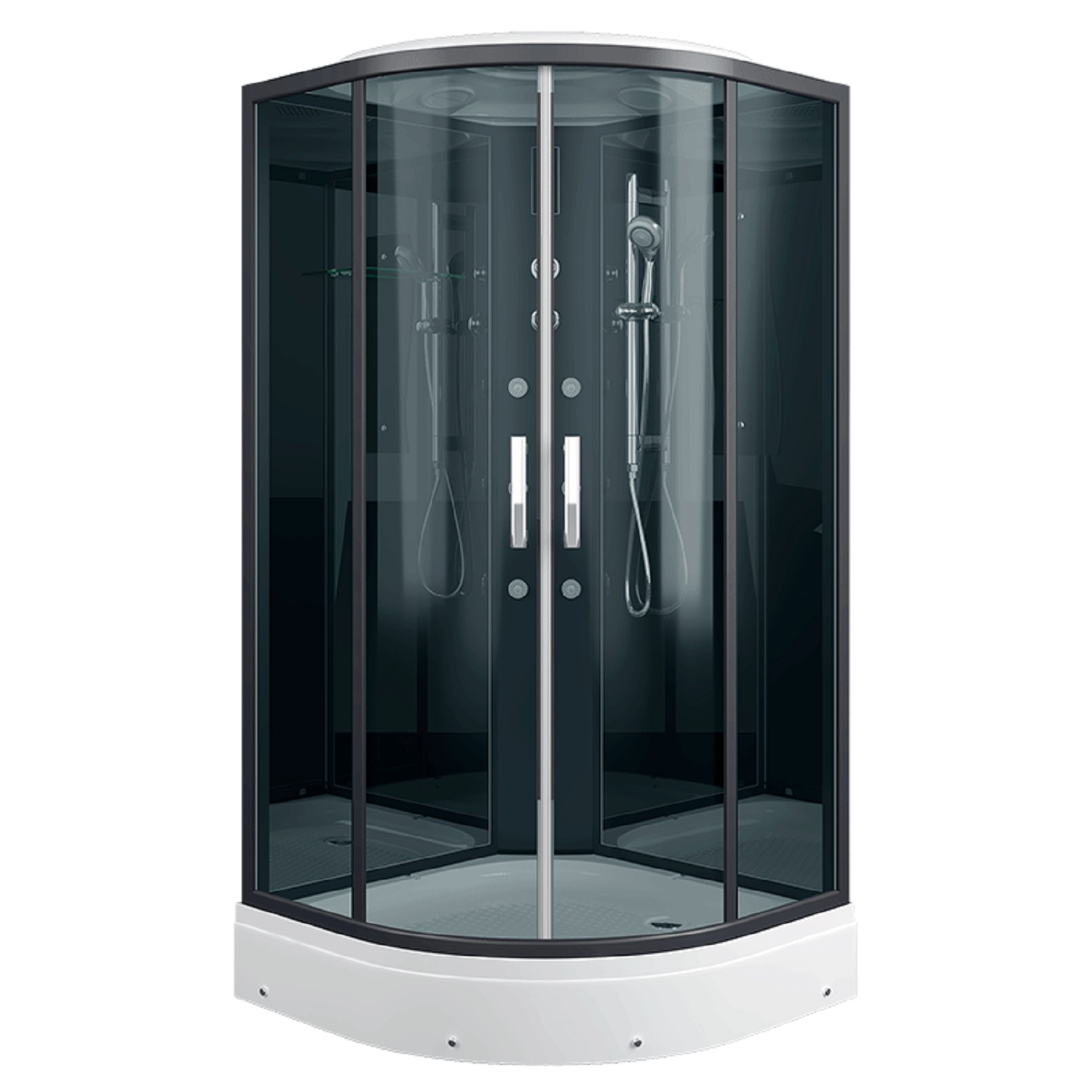 Душевая кабина ERLIT 57 серия ER570917-C24-RUS тонированное стекло